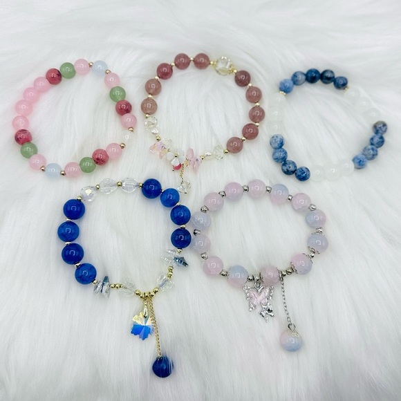 Beaded Bracelet Bundle Lot for Small Wrist Multicolored - Picture 2 of 6